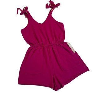 Vanilla Star Junior Terry Toe Romper Size Medium With Elastic Waist And Pockets